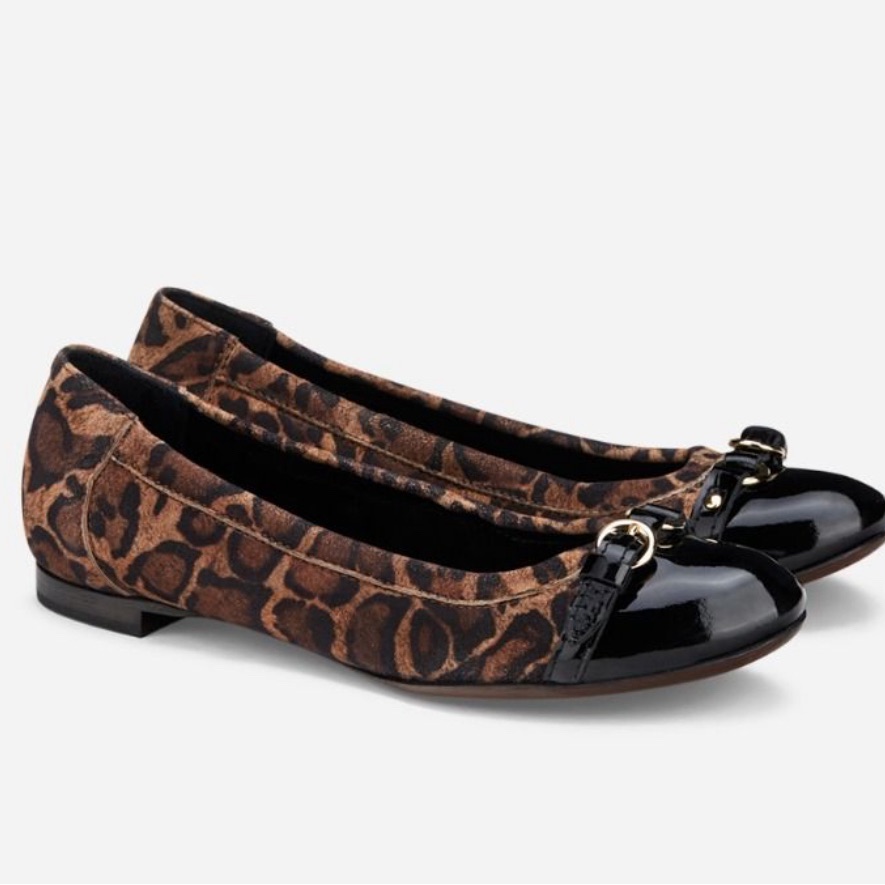 New Agl Monika Cap Toe Ballet Flat Size 6